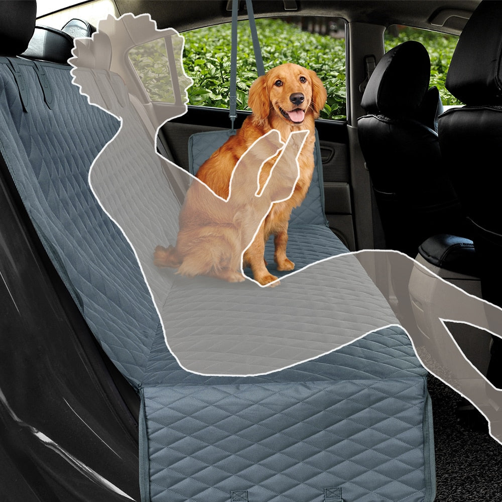 PETRAVEL Dog Car Seat Cover Waterproof Rear Back Seat Protector