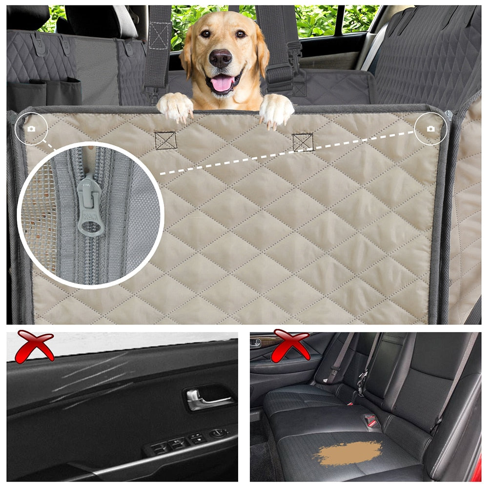 PETRAVEL Dog Car Seat Cover Waterproof Rear Back Seat Protector