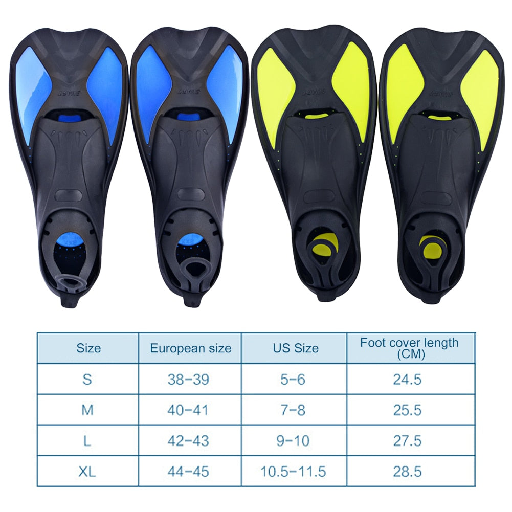 Snorkeling Diving Swimming Fins Unisex Adult/kids Flexible Comfort Swimming