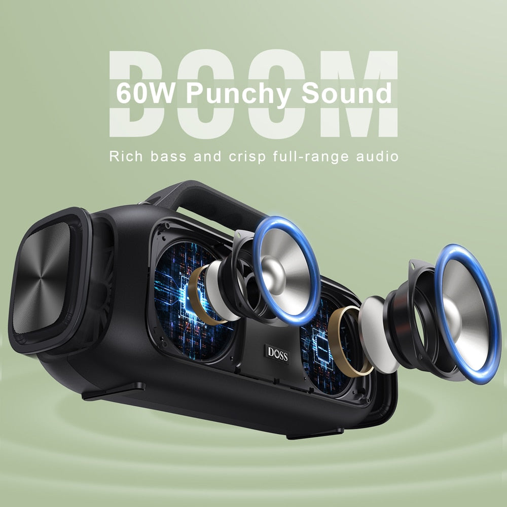 Extreme Boom Bluetooth Speaker Portable Outdoor Sound Box IPX6 Waterproof